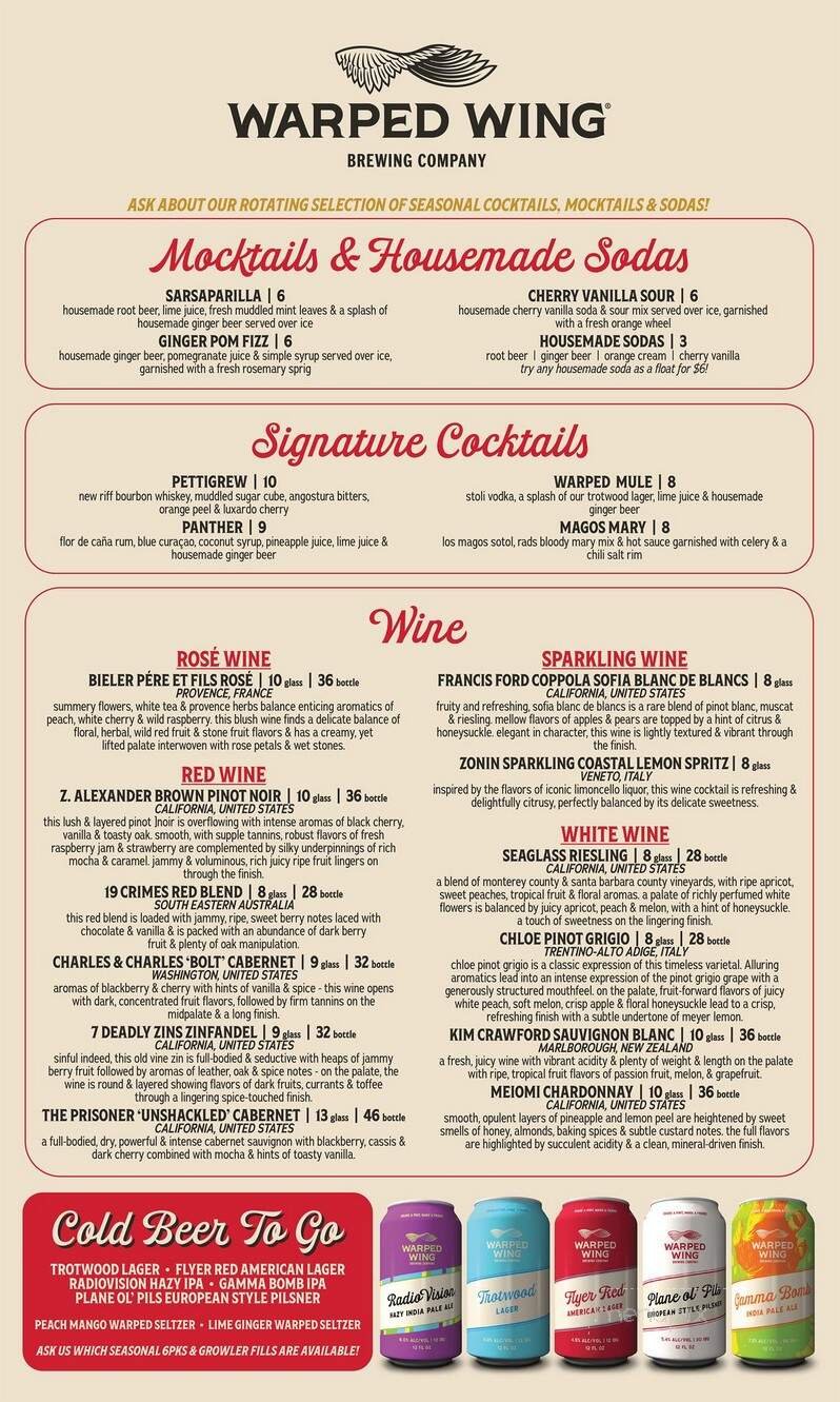 Menu page 1