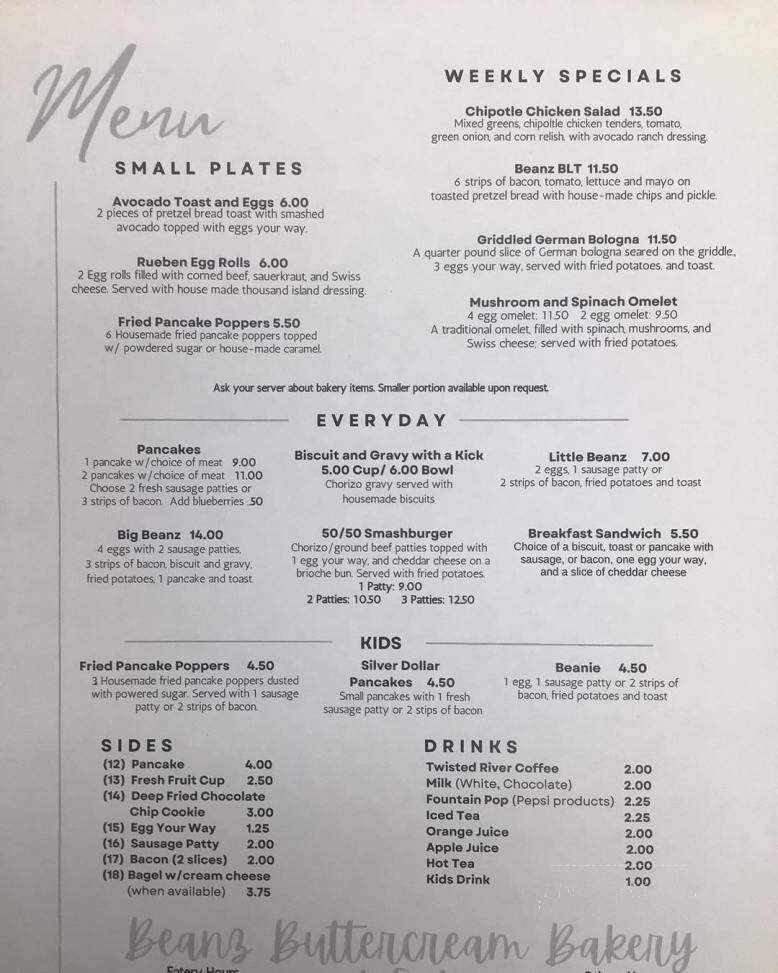 Menu page 2