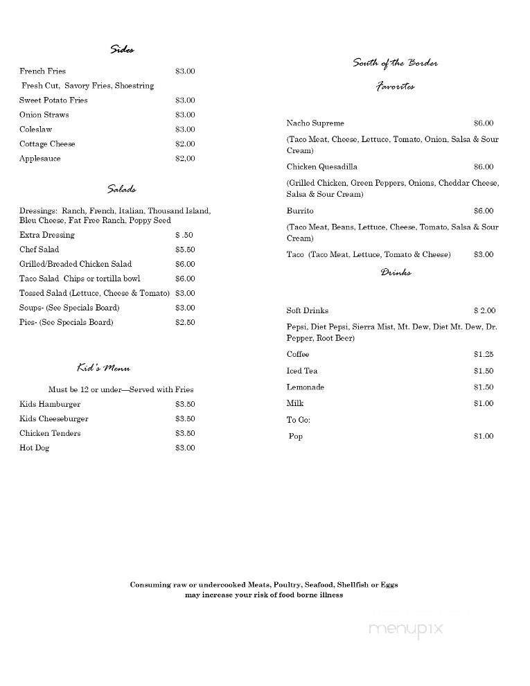 Menu page 2