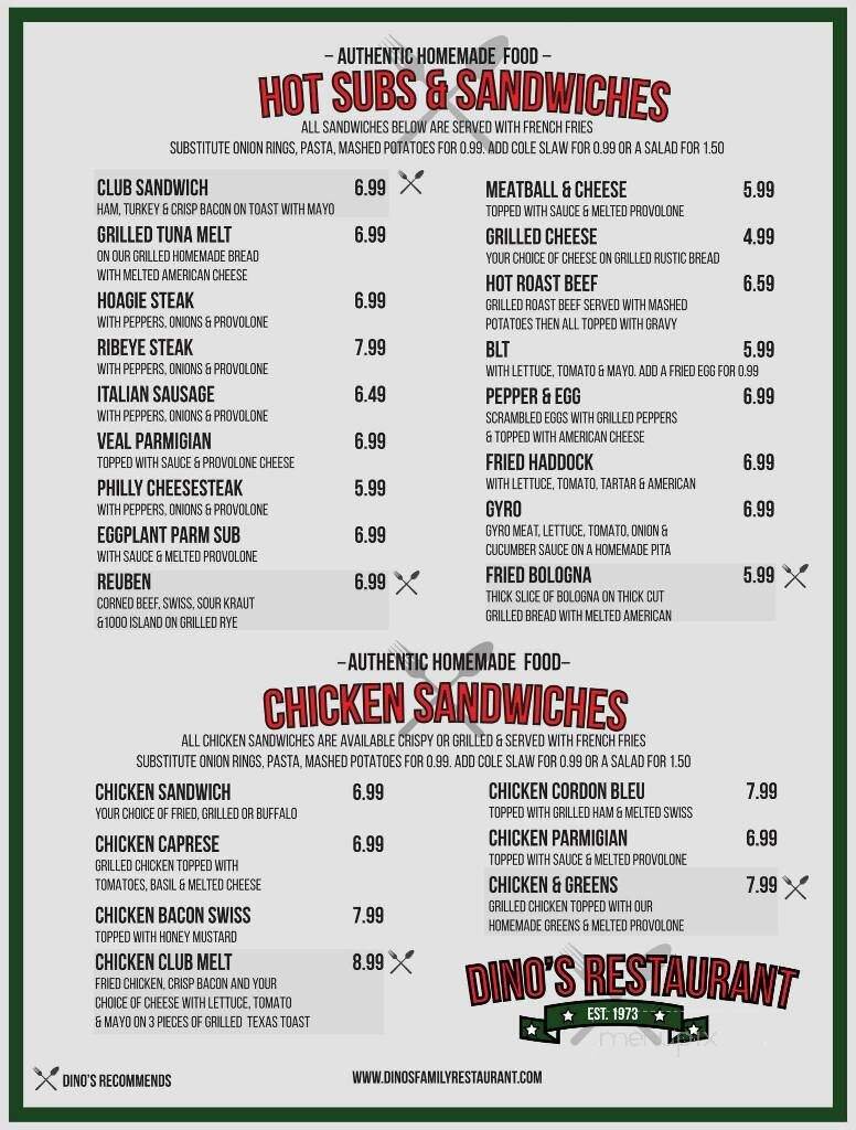 Menu page 2