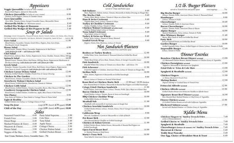 Menu page 2