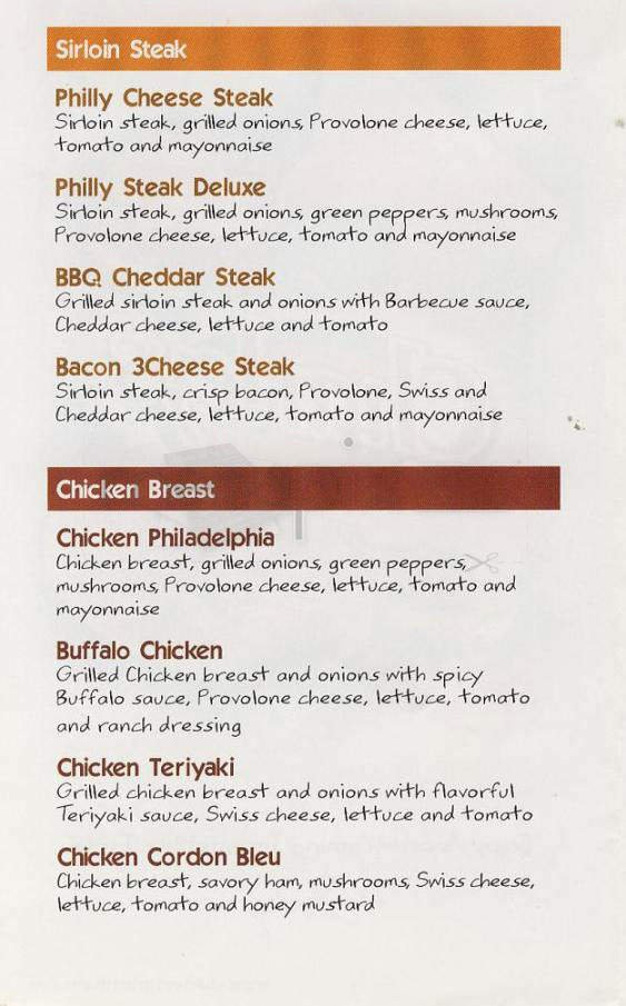 Menu page 2