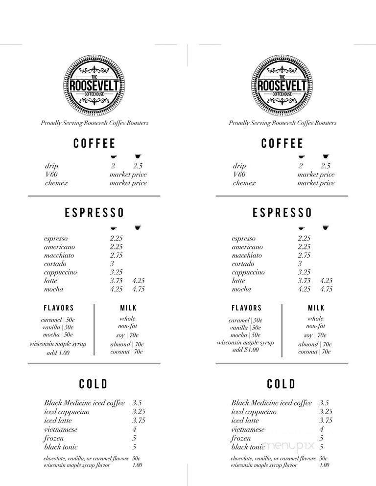 Menu page 1