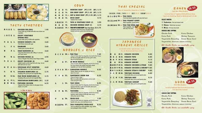 Menu page 2