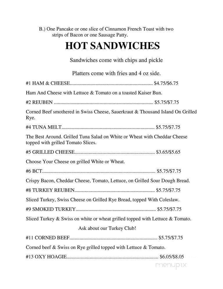 Menu page 2