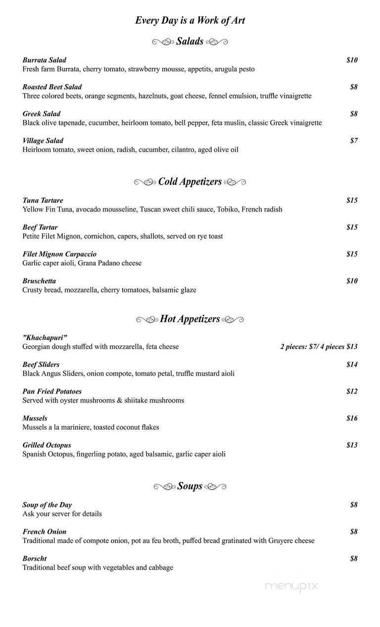 Menu page 1