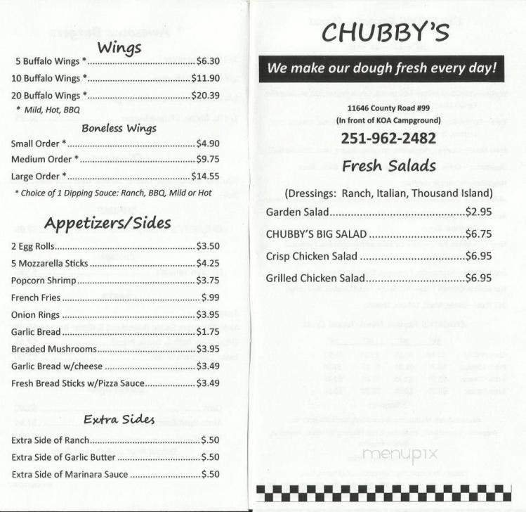 Menu page 1