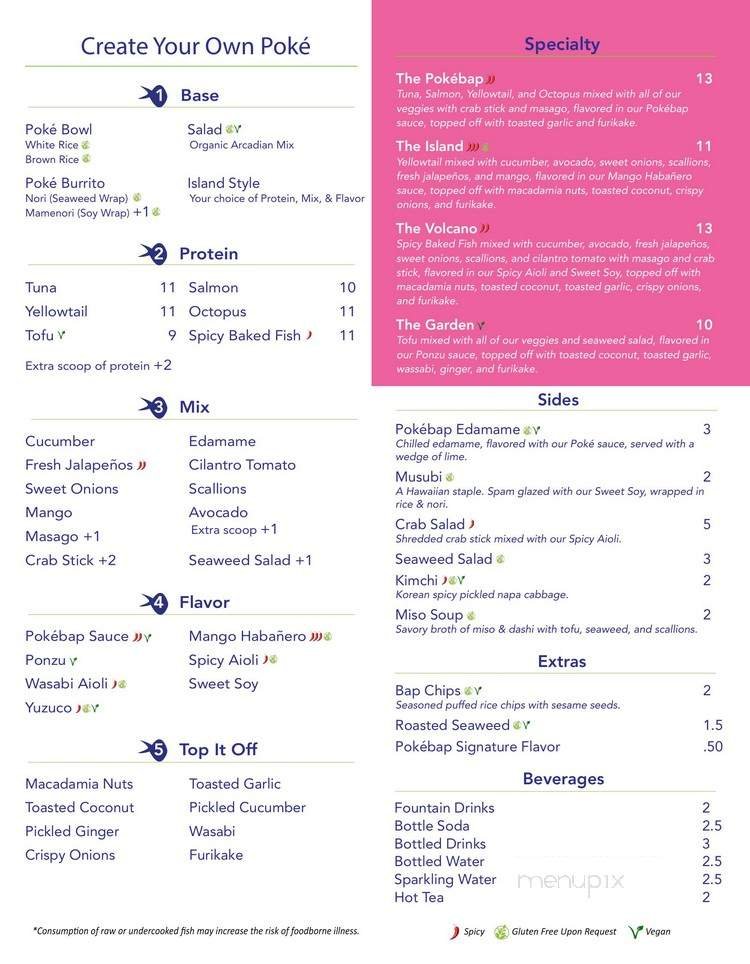 Menu page 1
