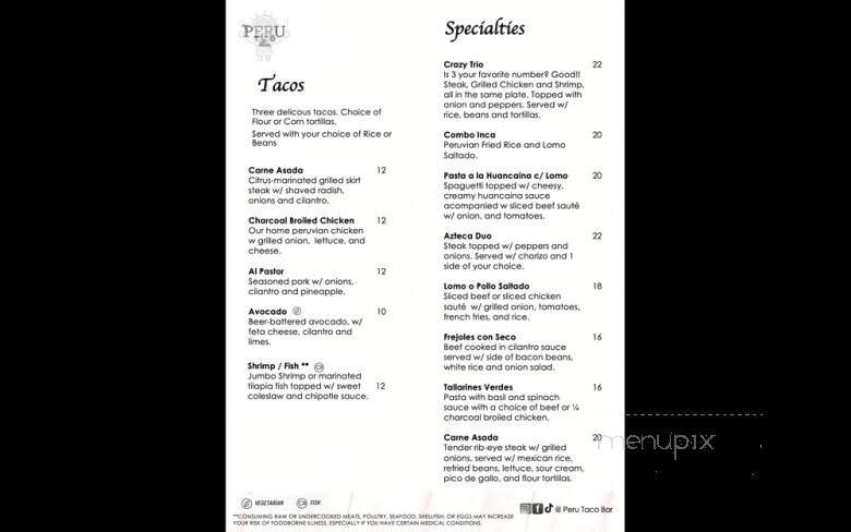 Menu page 2