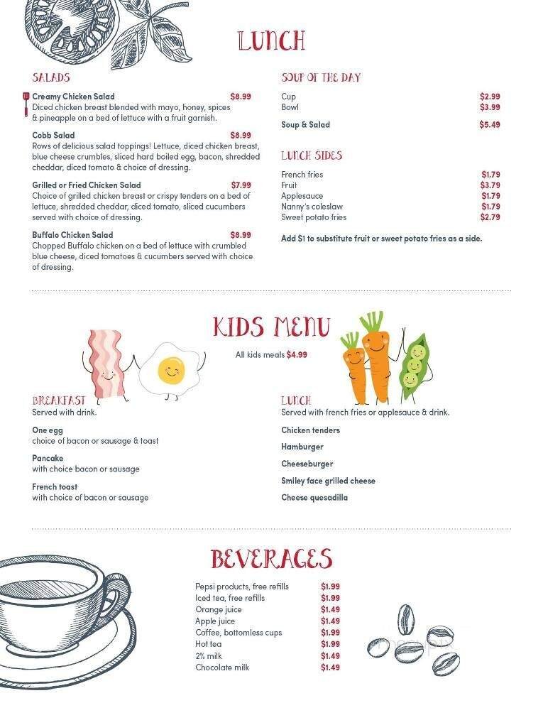 Menu page 1