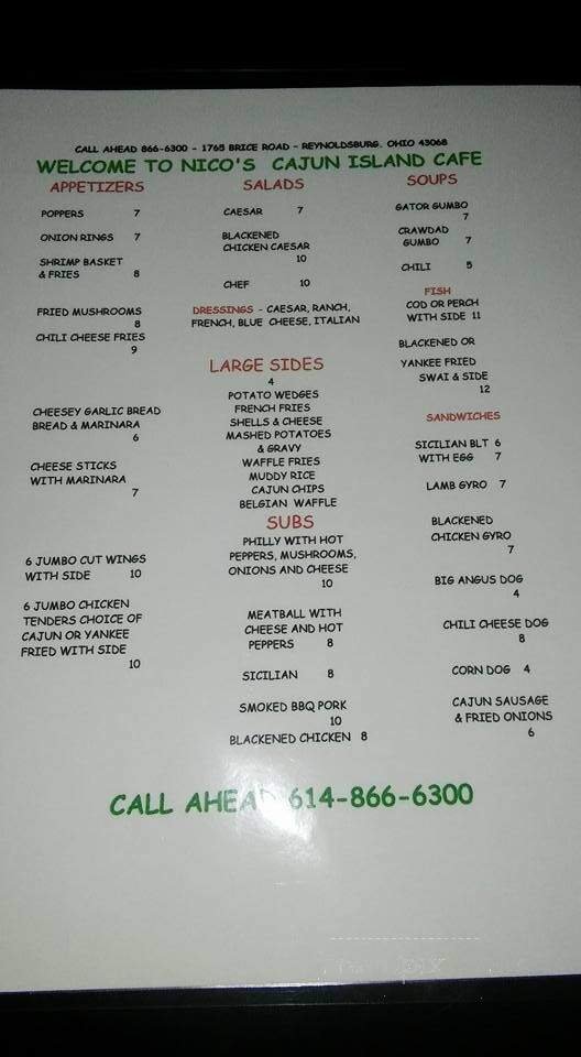Menu page 2
