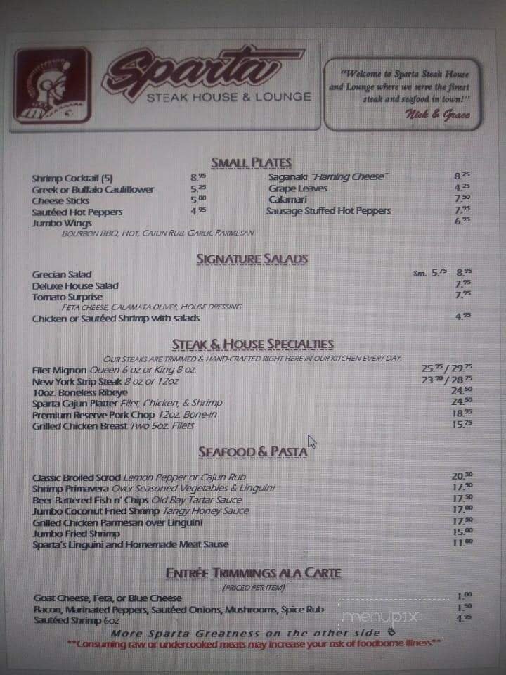 Menu page 1
