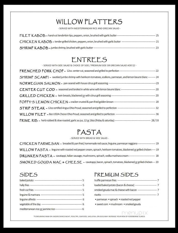 Menu page 1