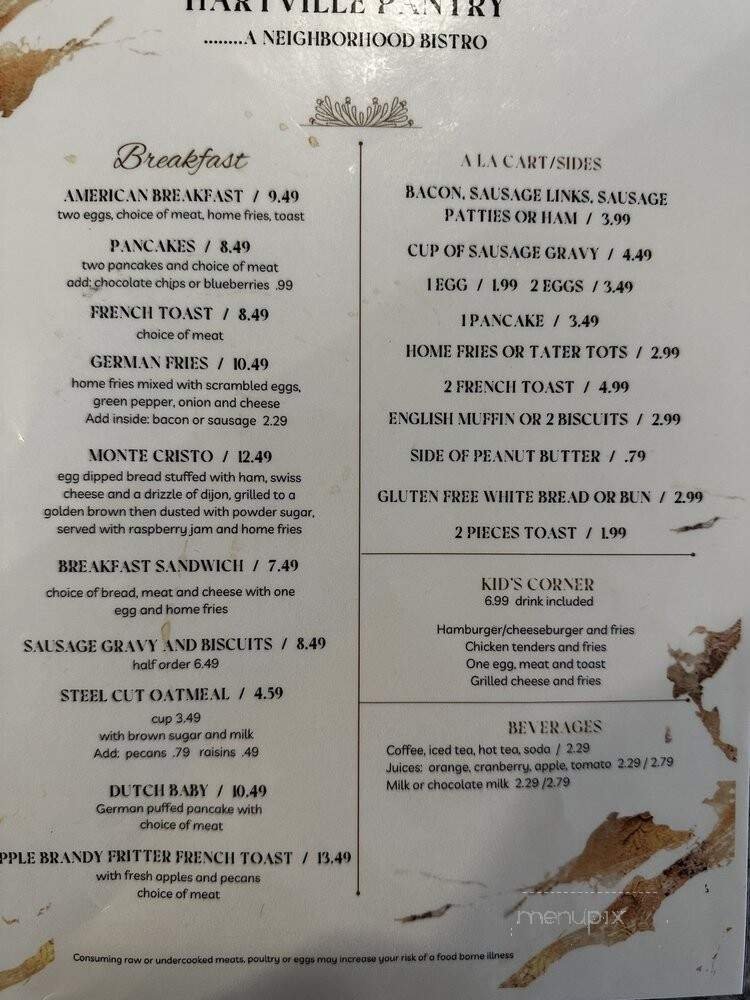 Menu page 1