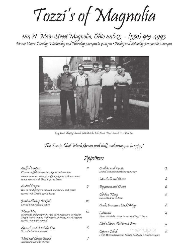 Menu page 1