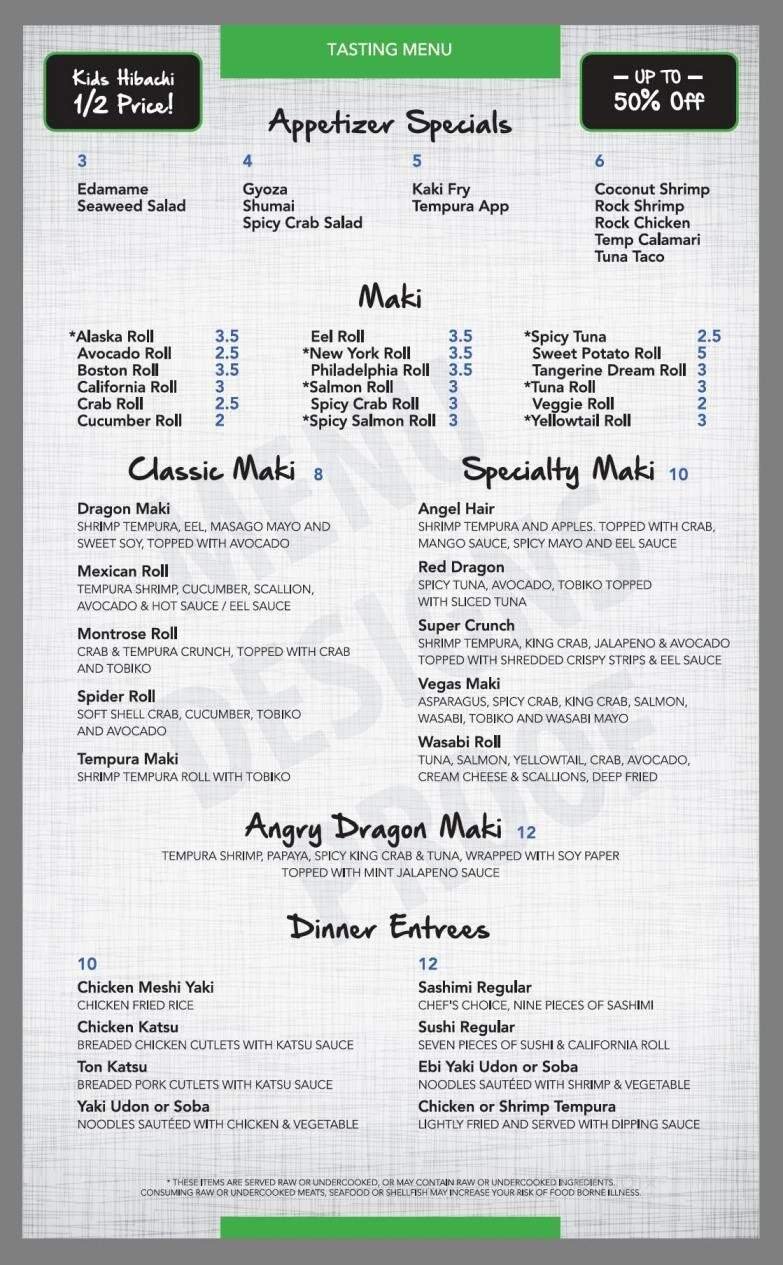 Menu page 2