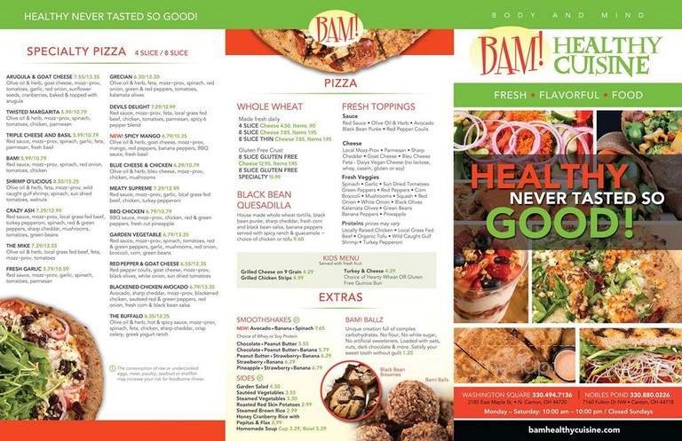 Menu page 1