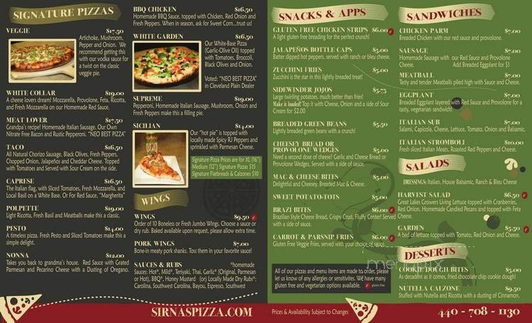 Menu page 2