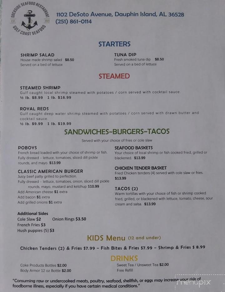 Menu page 1