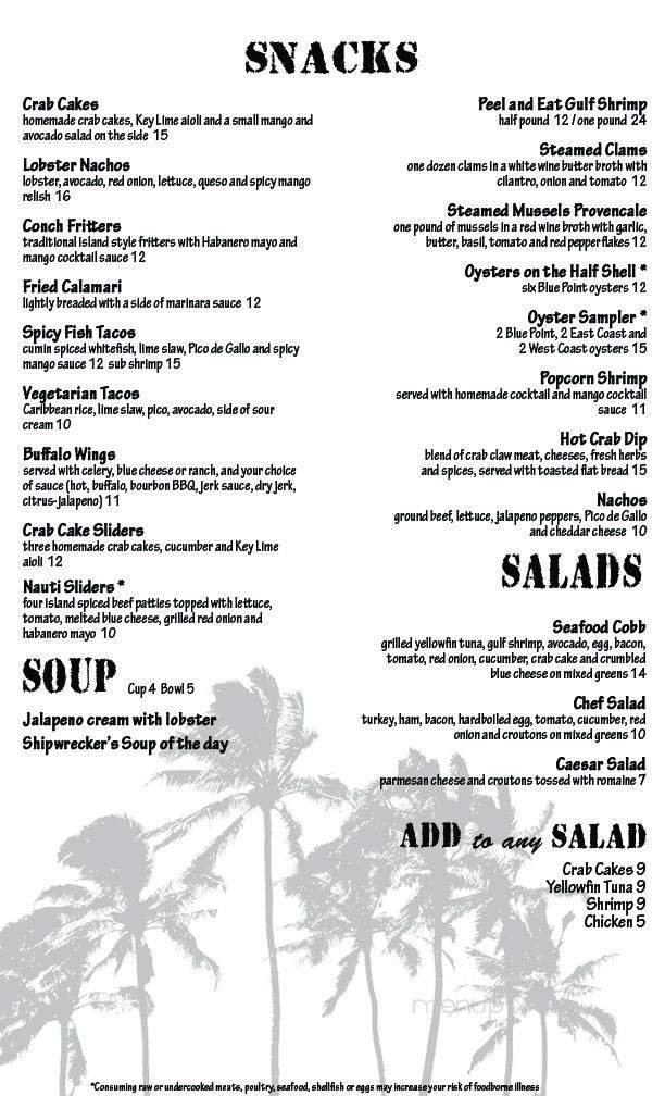 Menu page 1