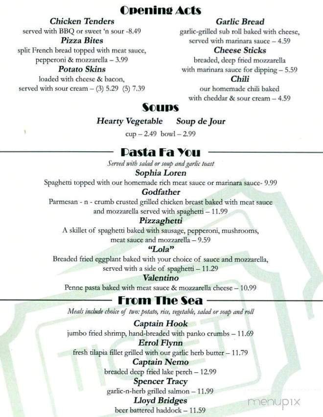 Menu page 1