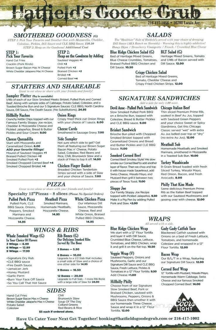 Menu page 1