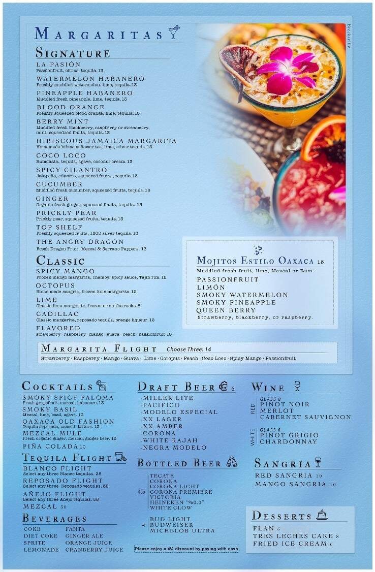 Menu page 1