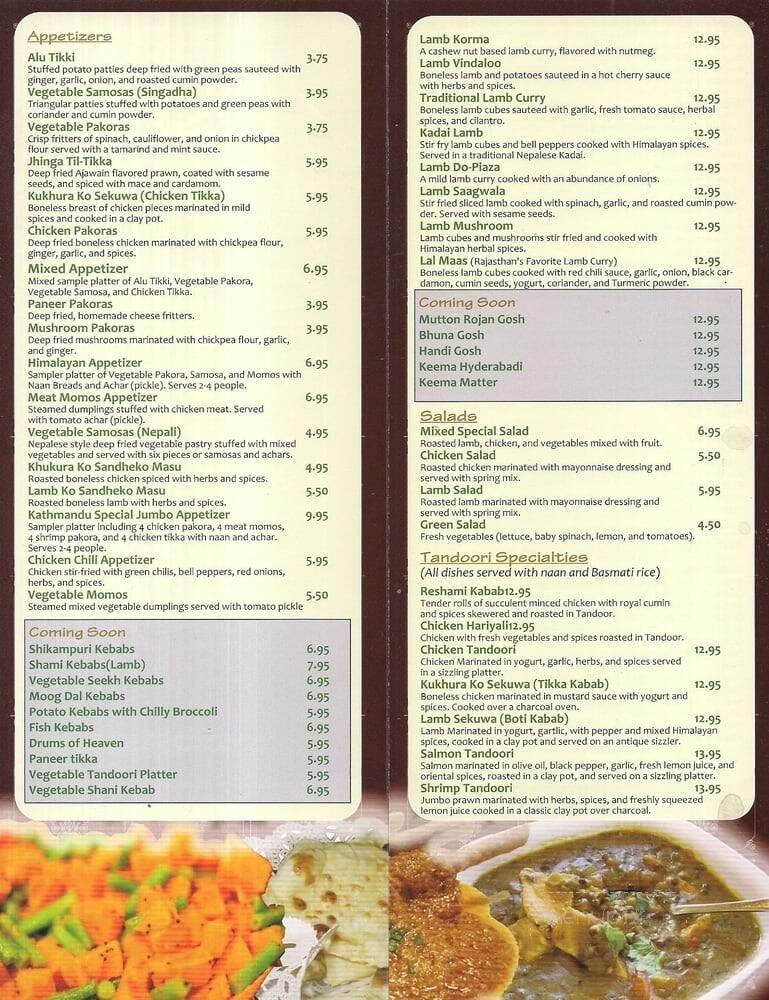 Menu page 2