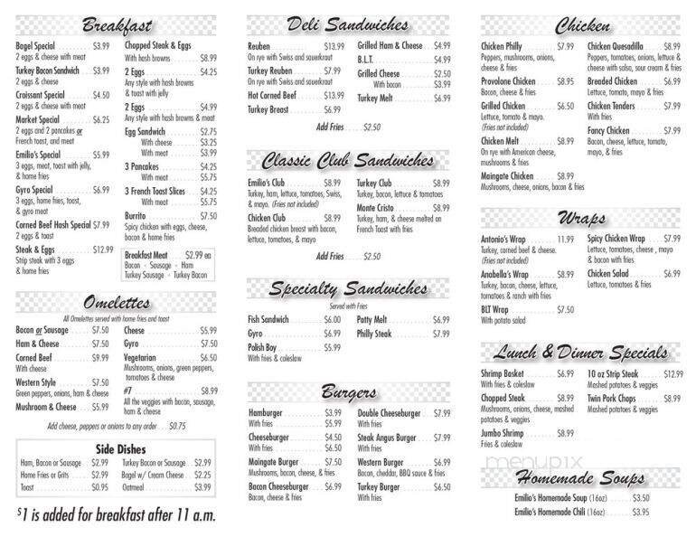 Menu page 2