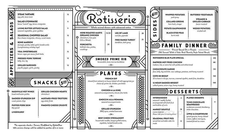 Menu page 1
