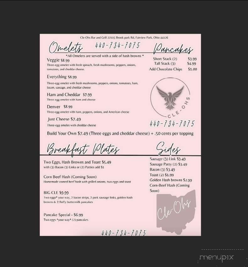 Menu page 2