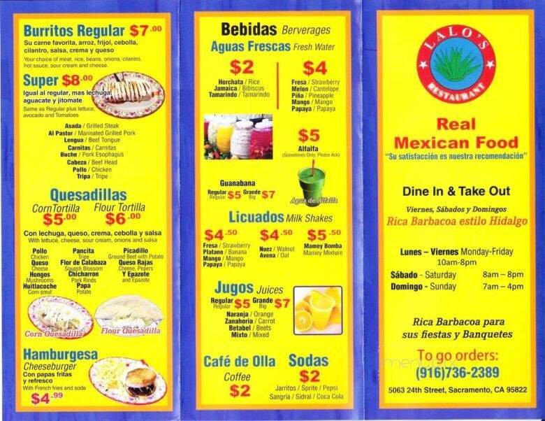 Menu page 2