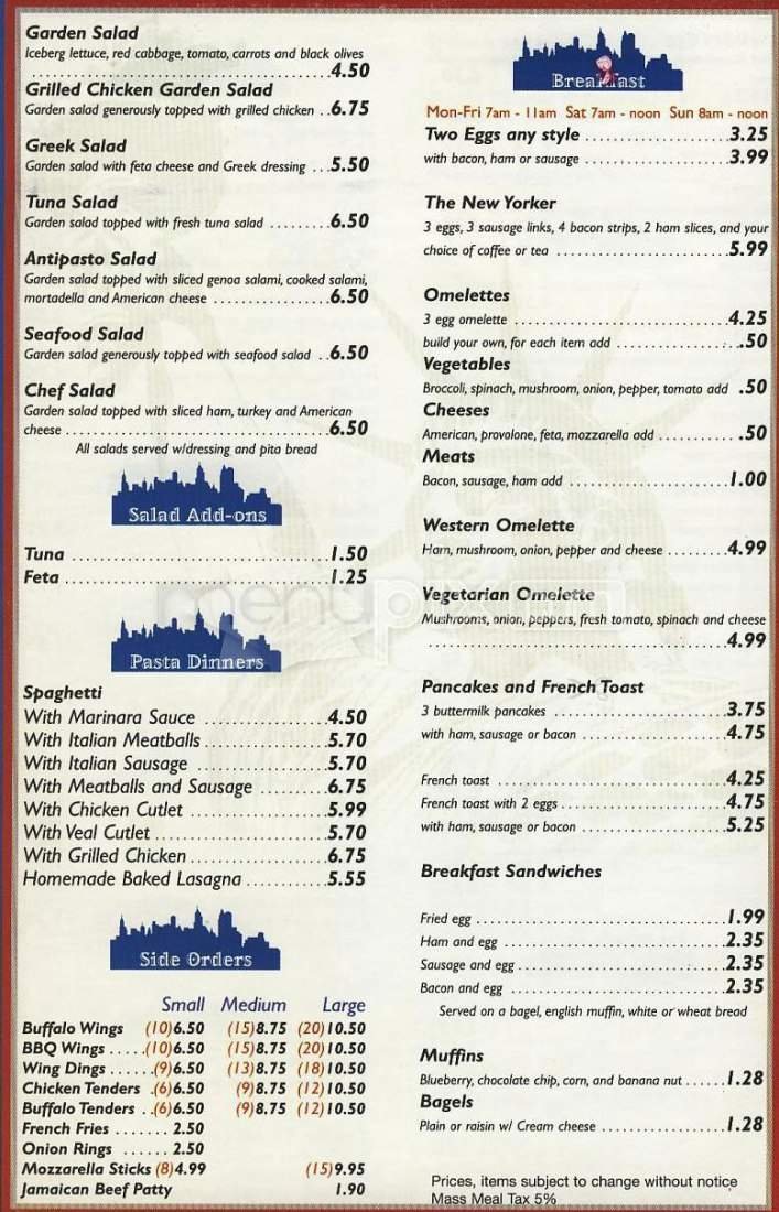Menu page 3