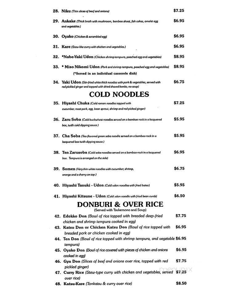 Menu page 2