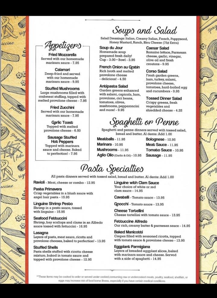 Menu page 1