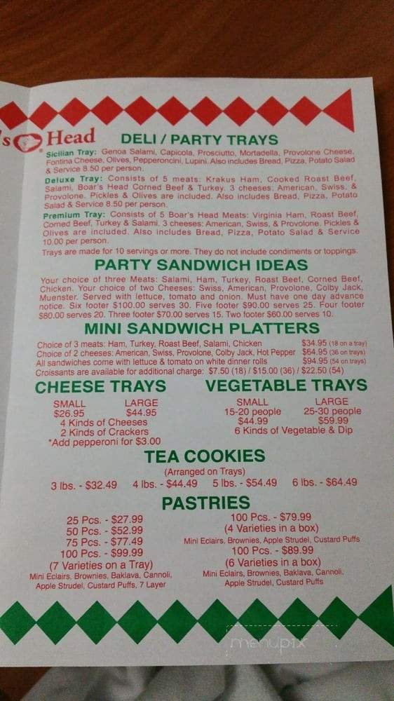 Menu page 2