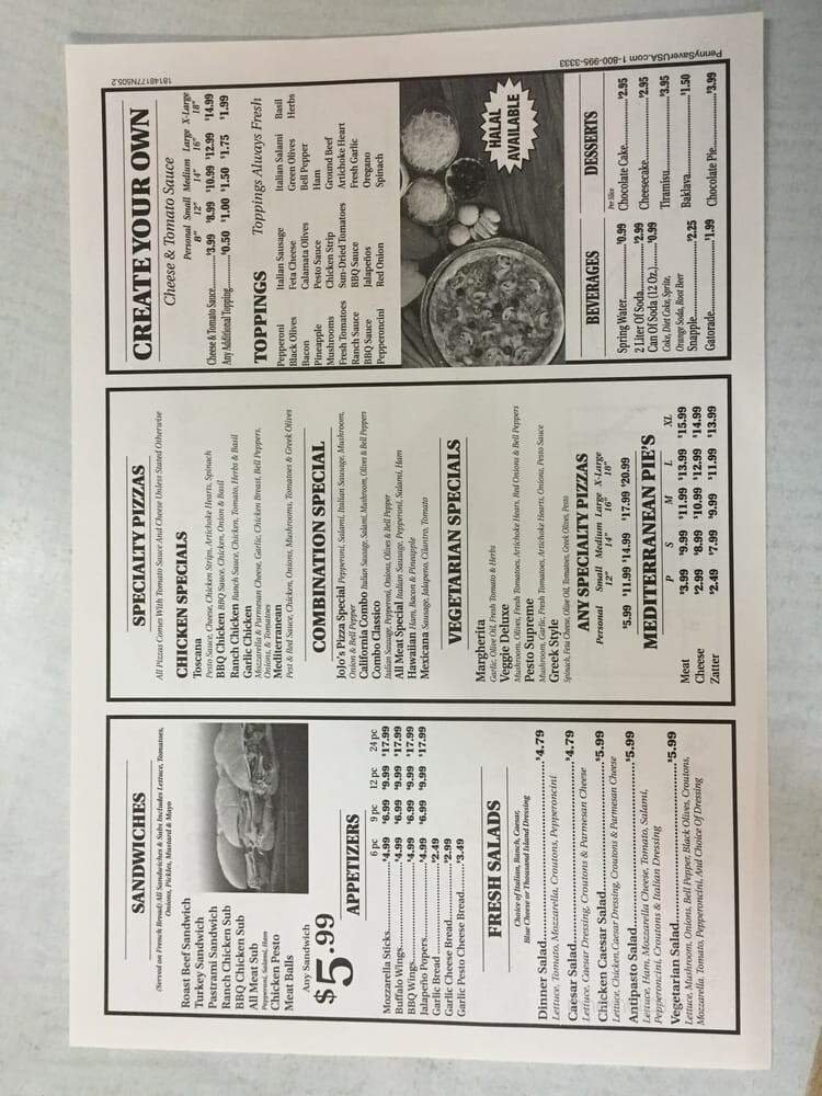 Menu page 2