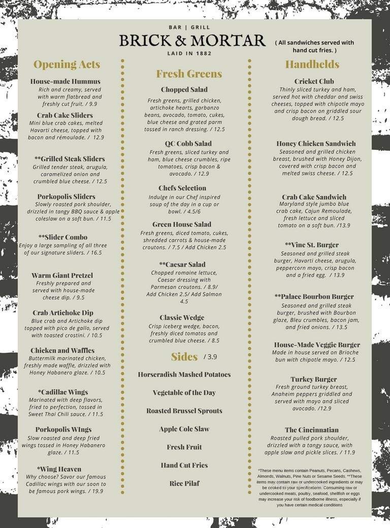 Menu page 1