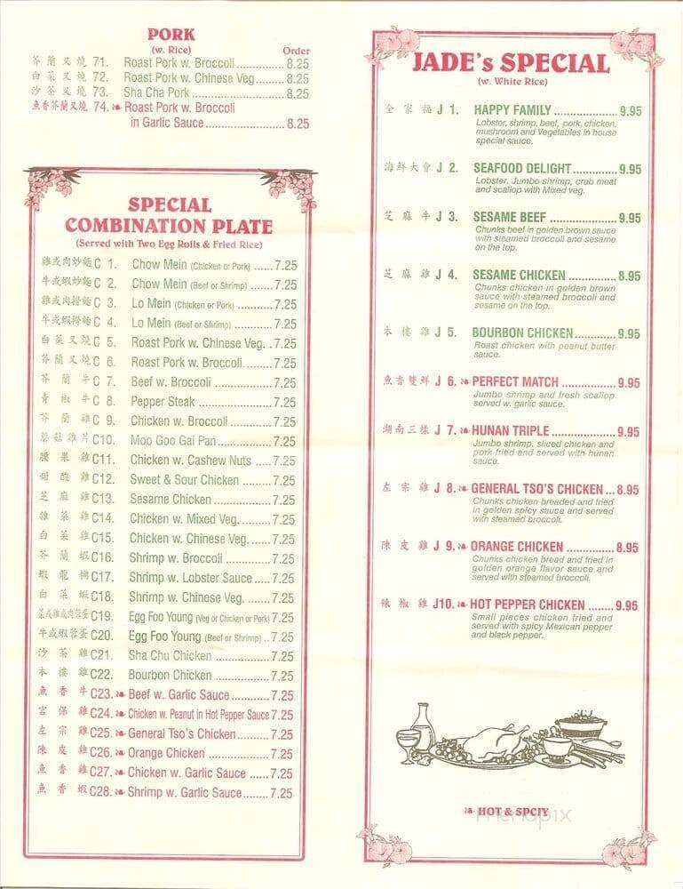 Menu page 1