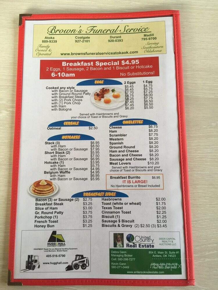 Menu page 1