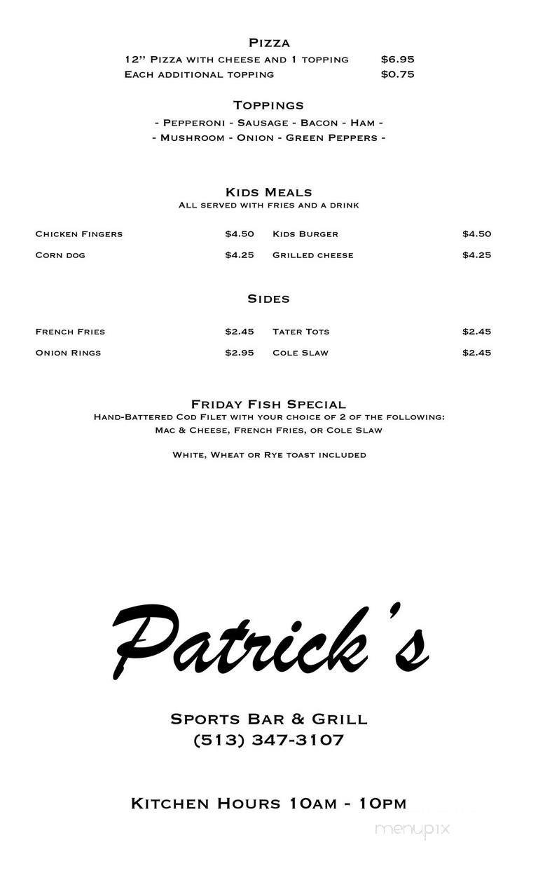 Menu page 2