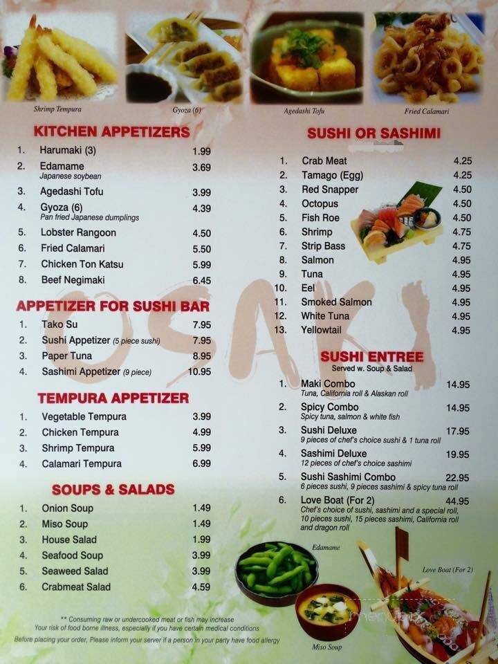Menu page 1
