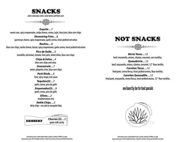 Menu page 2