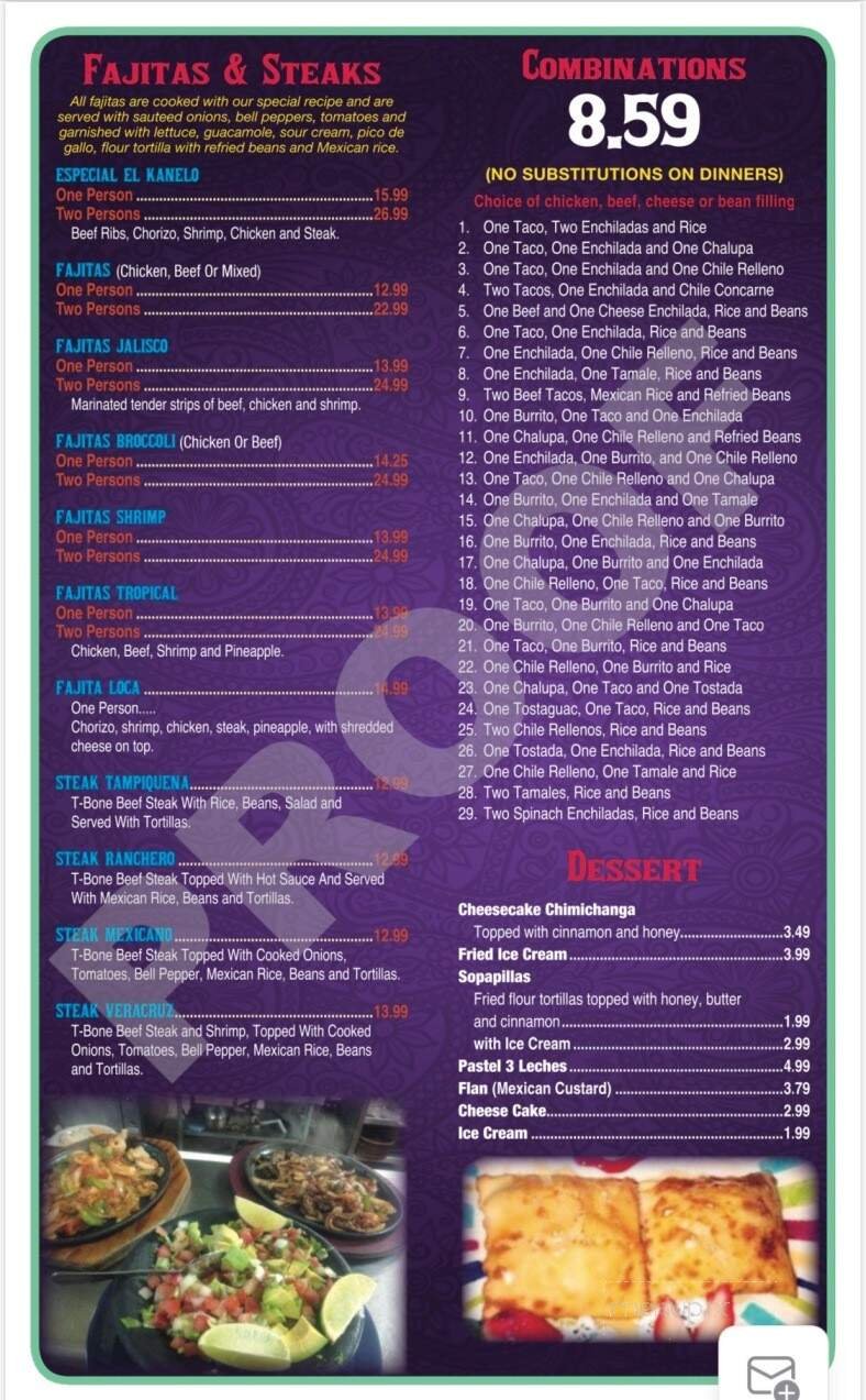 Menu page 2