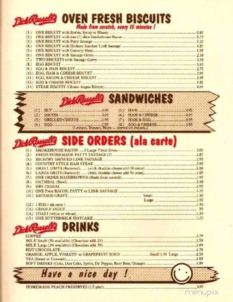 Menu page 6