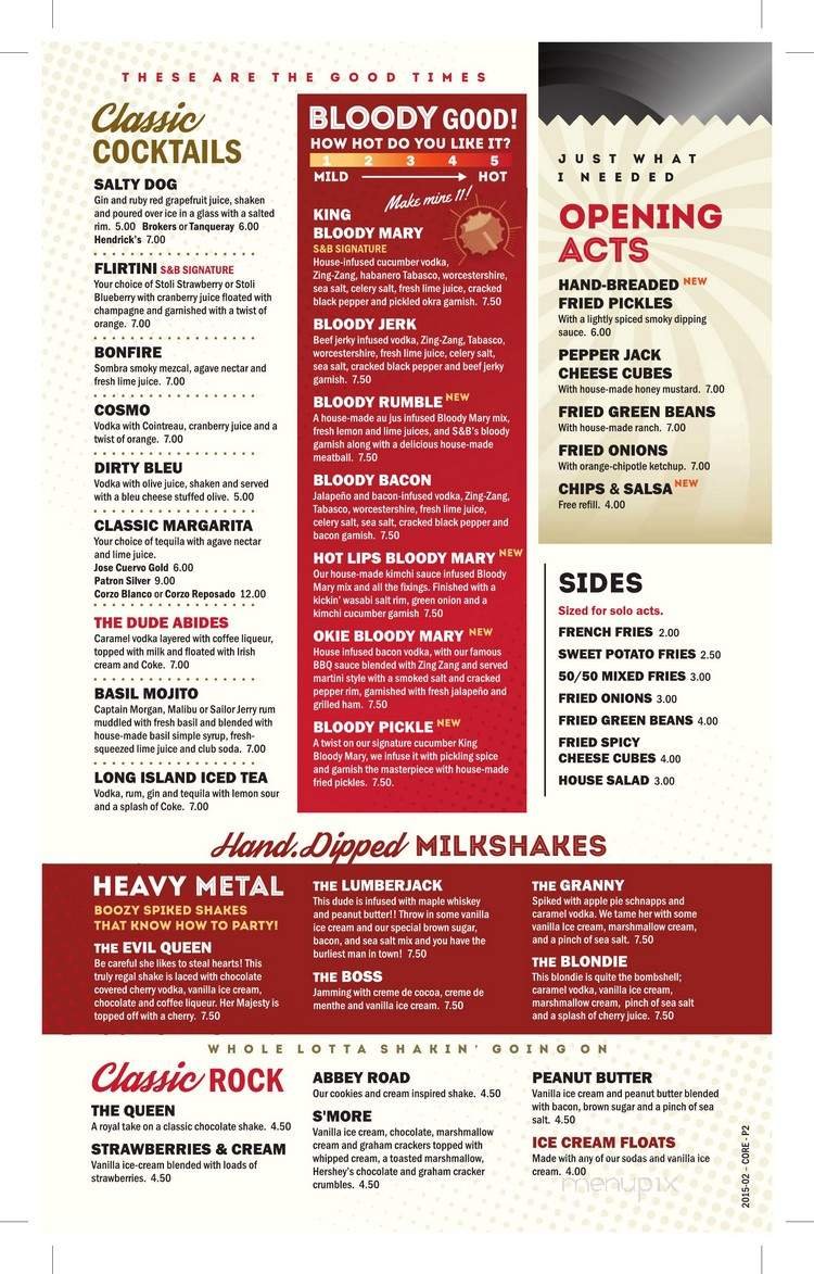 Menu page 1