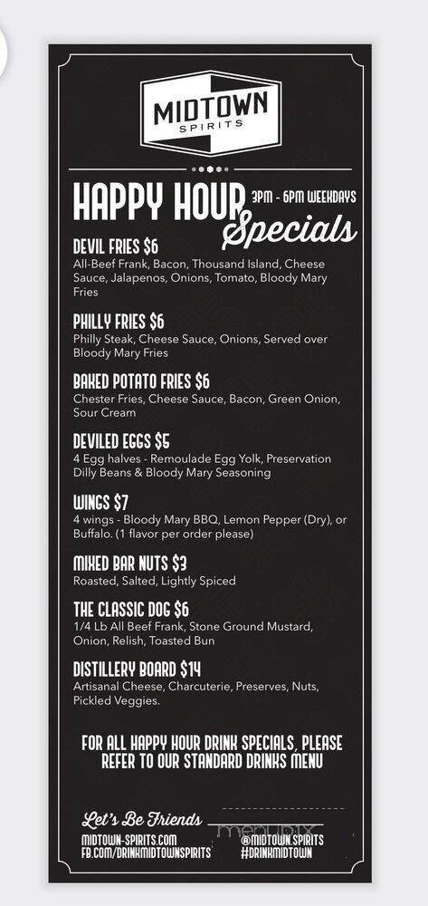 Menu page 1