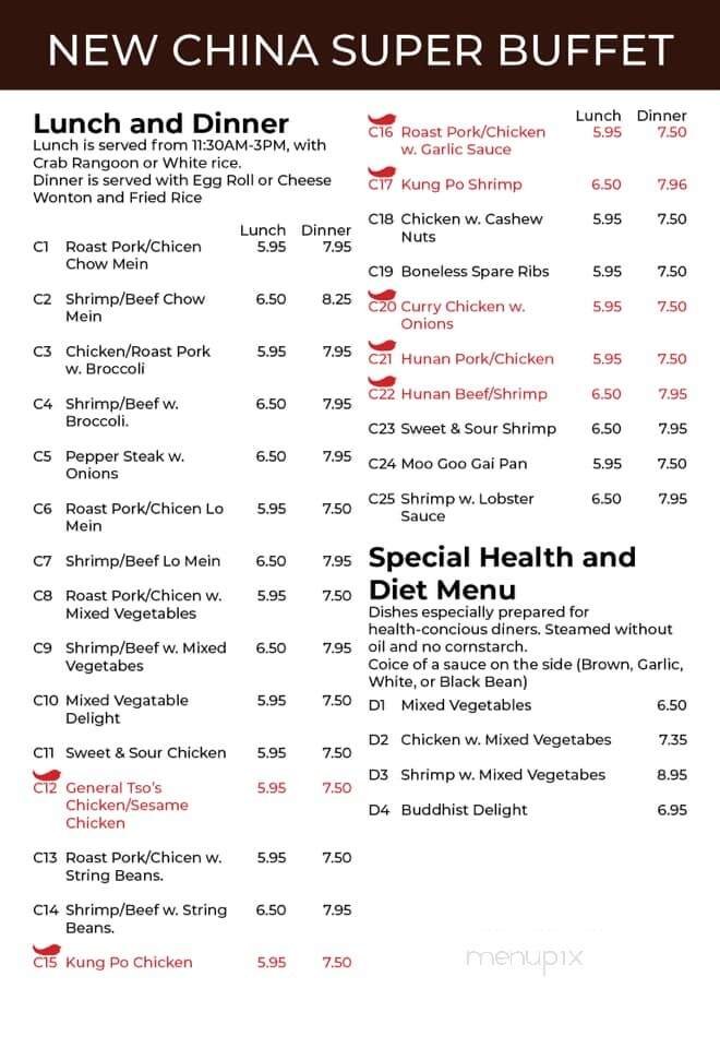 Menu page 2