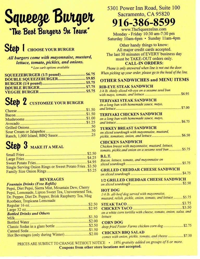 Menu page 1