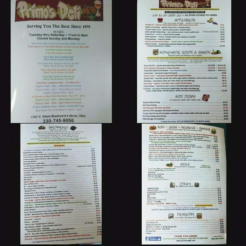 Menu page 2
